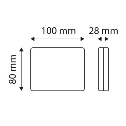 LED Reflektorska oznaka SINGLE LED/1,9W/12V IP67 crveno