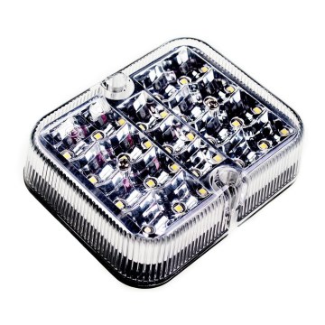 LED Reflektorska oznaka SINGLE LED/1W/12V IP67 srebrno
