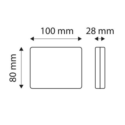 LED Reflektorska oznaka SINGLE LED/1W/12V IP67 srebrno