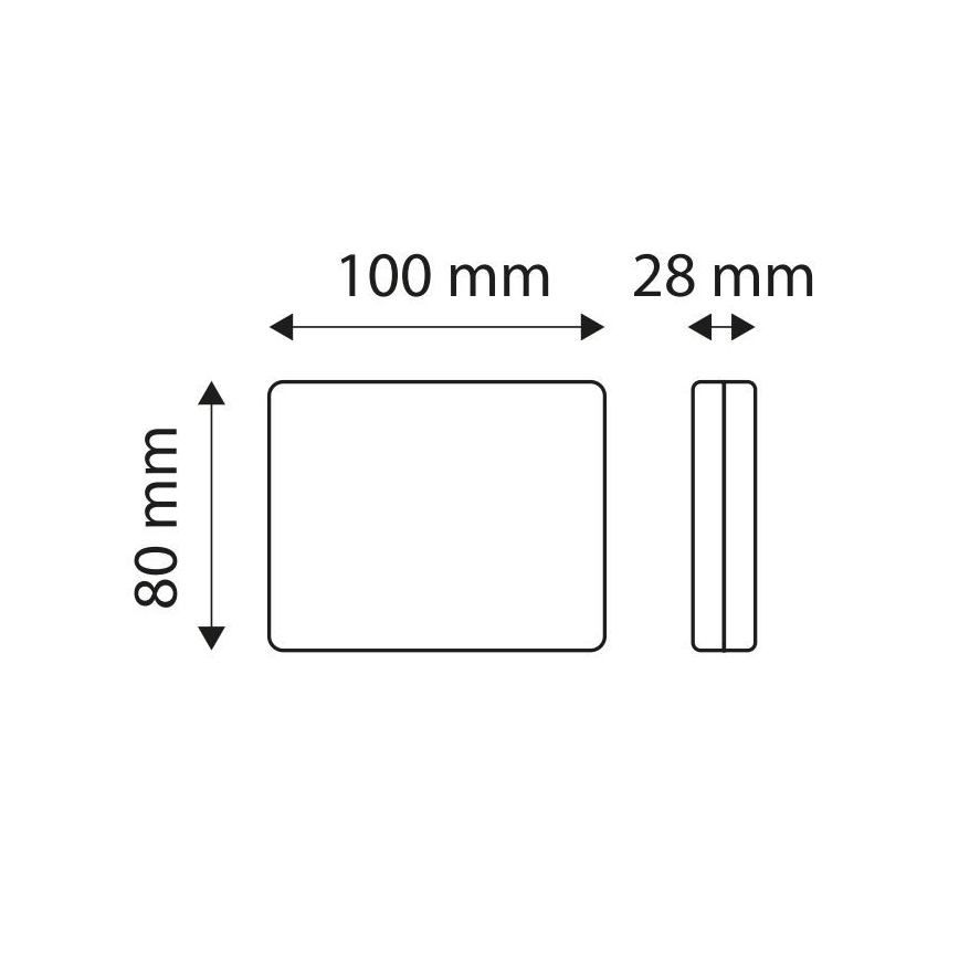 LED Reflektorska oznaka SINGLE LED/1W/12V IP67 srebrno