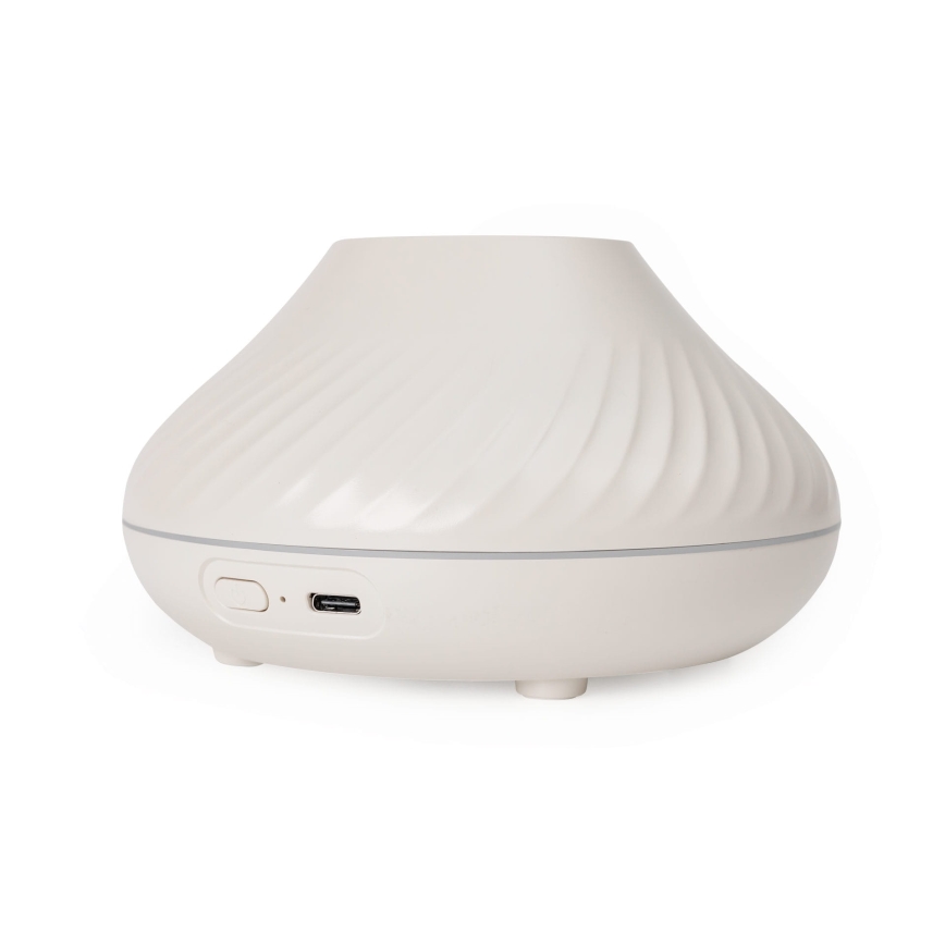 LED RGB Aroma difuzer sa imitacijom plamena LED/6,5W/5V 130ml bela
