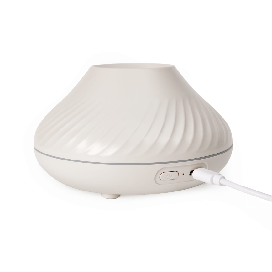 LED RGB Aroma difuzer sa imitacijom plamena LED/6,5W/5V 130ml bela