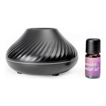 LED RGB Aroma difuzer sa imitacijom plamena LED/6,5W/5V 130ml crno