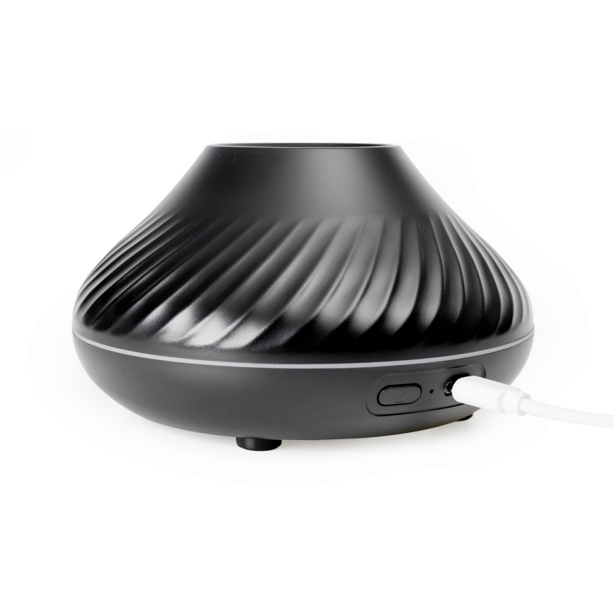 LED RGB Aroma difuzer sa imitacijom plamena LED/6,5W/5V 130ml crno