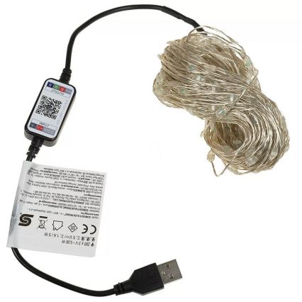 LED RGB božićna prigušiva girlanda 100xLED/29 funkcija 10,4m