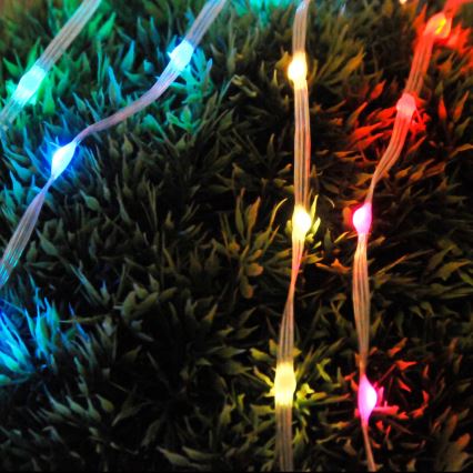 LED RGB Božićne lampice LED/10W/5V 10 m USB + Daljinski upravljač