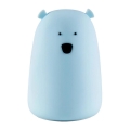 LED RGB Dečija dodirna lampica BEAR LED/0,8W/5V plava