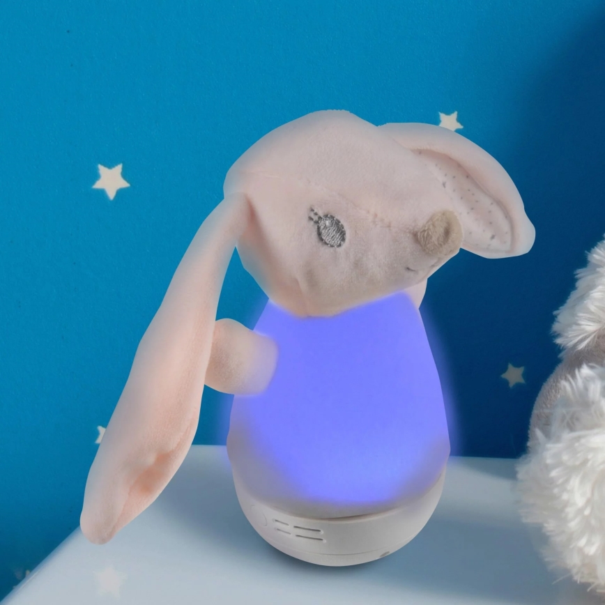 LED RGB Dečija noćna lampica sa melodijom 3xAAA/5V zec
