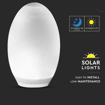 LED RGB Dekorativna solarna lampa 0,2W/1xAA IP44 500 mAh