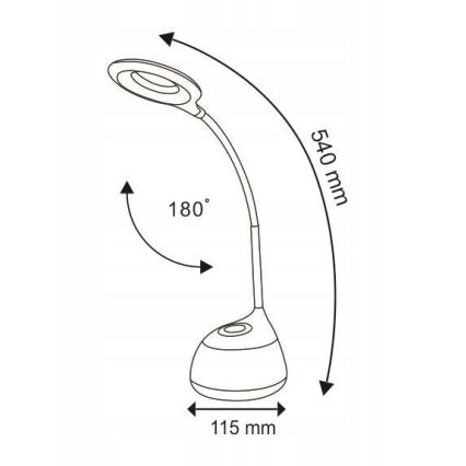 LED RGB dodirna prigušiva stona lampa GALACTIC LED/5W/230V