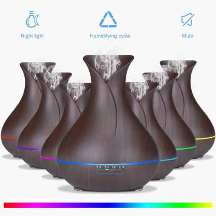 LED RGB ovlaživač vazduha i jonizator 400 ml