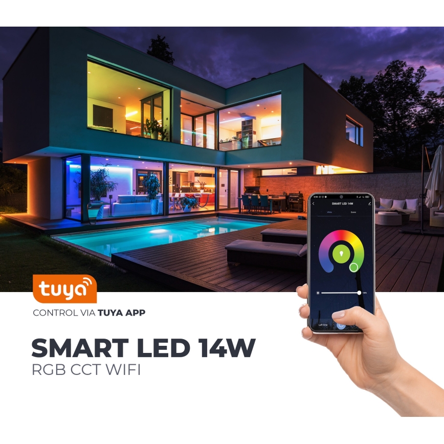 LED RGB Pametna prigušiva sijalica E27/9,5W/230V 2700-6500K Wi-Fi Tuya