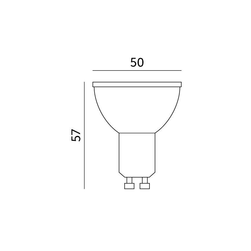 LED RGB Pametna prigušiva sijalica GU10/5W/230V 2700-6500K Wi-Fi Tuya