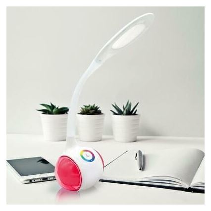 LED RGB prigušiva punjiva stona lampa LED/5W/5V 2400 mAh