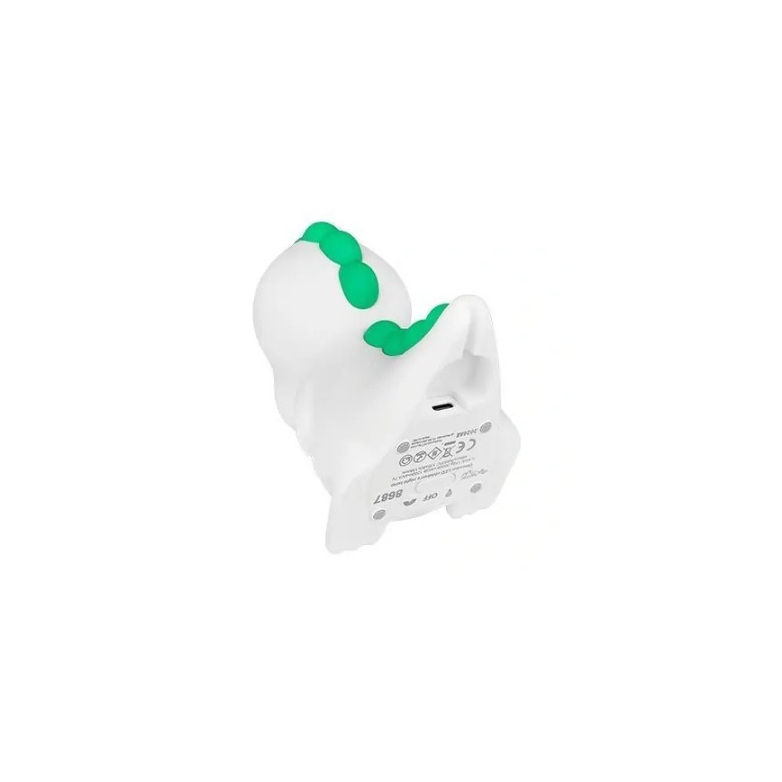 LED RGBW prigušiva punjivo dečije noćno svetlo LED/2,5W/5V 3000K 1200 mAh dinosaurus
