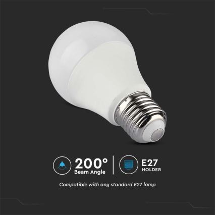 LED RGB Prigušiva sijalica A60 E27/8,5W/230V 4000K + Daljinski upravljač