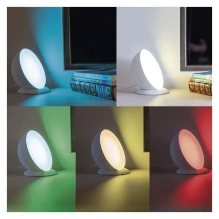 LED RGB Prigušiva stona lampa GoSmart LED/7W/230V Wi-Fi bela
