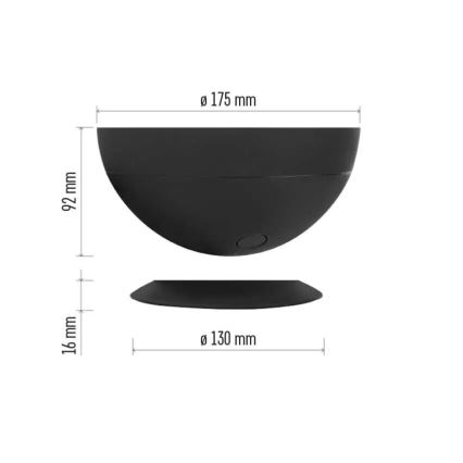 LED RGB Prigušiva stona lampa GoSmart LED/7W/230V Wi-Fi crno