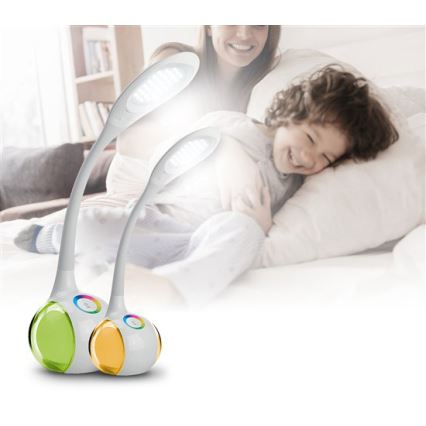 LED RGB prigušiva stona lampa LED/7W/230V bela