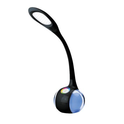 LED RGB prigušiva stona lampa LED/7W/230V crna