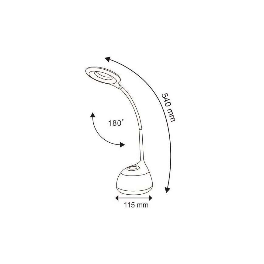 LED RGB Prigušiva stona lampa na dodir GALACTIC LED/5W/230V