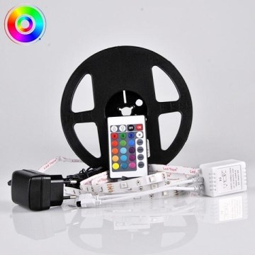 LED RGB prigušiva traka 5m LED/18W/12V IP20 + daljinski upravljač