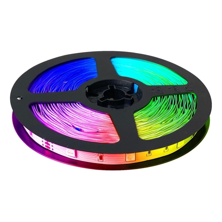 LED RGB Prigušiva traka LED/14W/230V 10 m + Daljinski upravljač