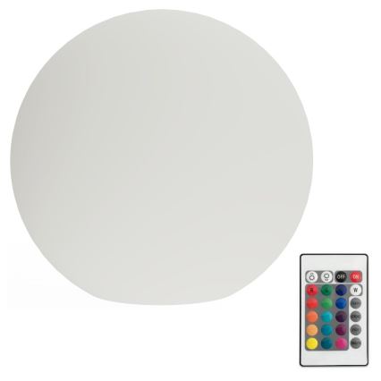 LED RGB Prigušiva vanjska lampa GLOBO 1xE27/8,5W/230V pr. 30 cm IP44 + Daljinski upravljač