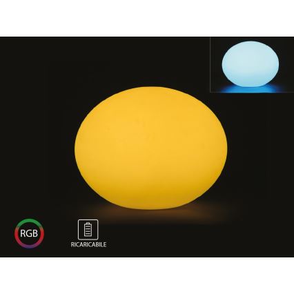 LED RGB Prigušiva vanjska lampa LED/1W/5V 1000 mAh 20cm IP67 + Daljinski upravljač