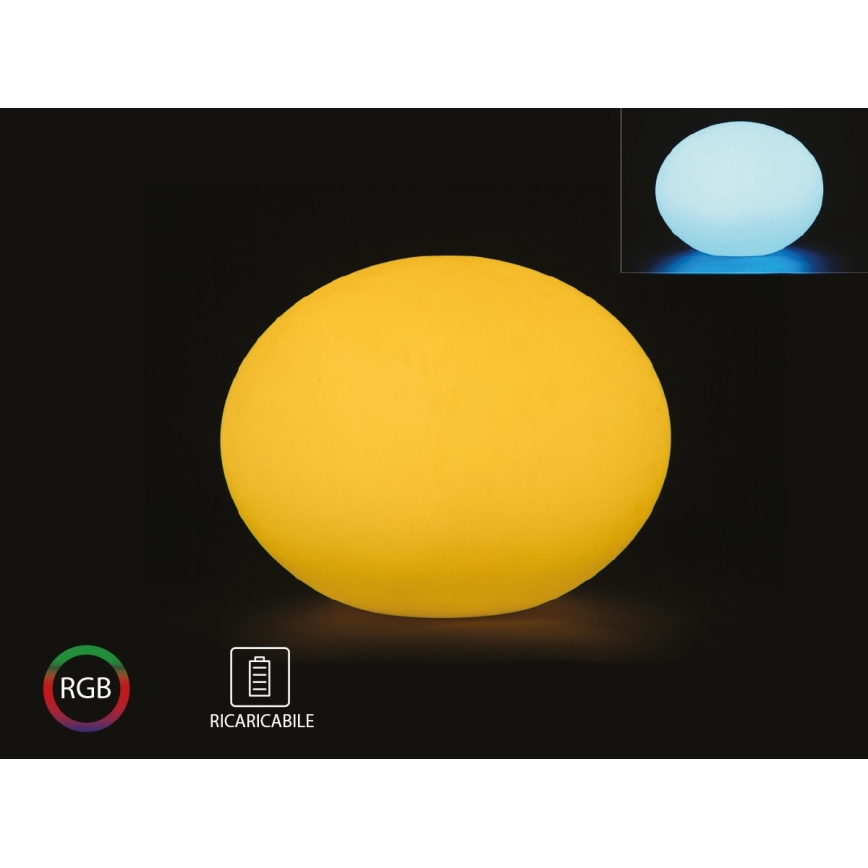 LED RGB Prigušiva vanjska lampa LED/1W/5V 1000 mAh 20cm IP67 + Daljinski upravljač