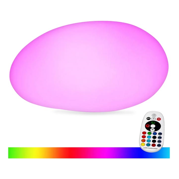 LED RGB Prigušiva vanjska lampa LED/1W/5V 28cm IP67 1000 mAh + Daljinski upravljač