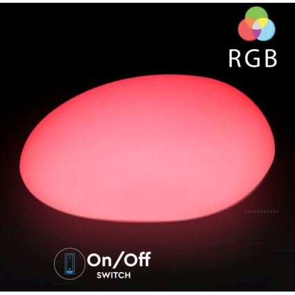LED RGB Prigušiva vanjska lampa LED/1W/5V 28cm IP67 1000 mAh + Daljinski upravljač
