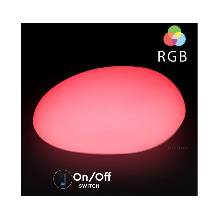 LED RGB Prigušiva vanjska lampa LED/1W/5V 28cm IP67 1000 mAh + Daljinski upravljač