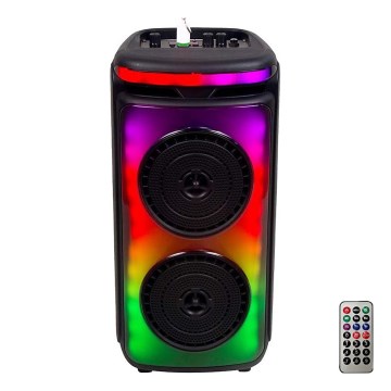 LED RGB Punjivi zvučnik sa mikrofonom 400W/2400 mAh + Daljinski upravljač