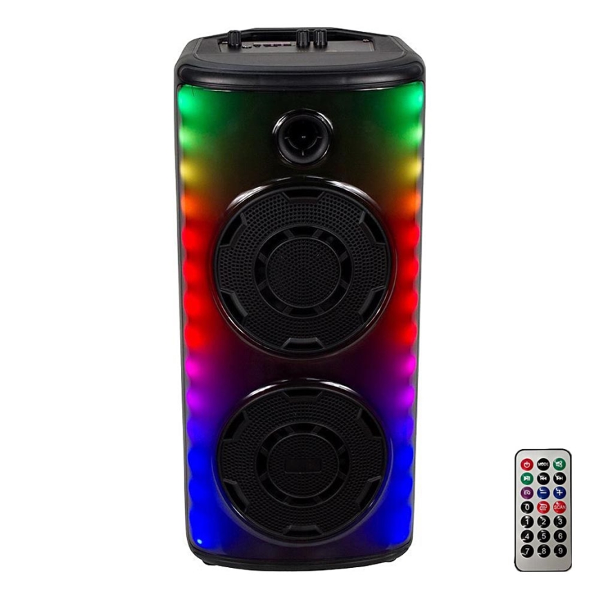LED RGB Punjivi zvučnik sa mikrofonom 600W/2400 mAh + Daljinski upravljač