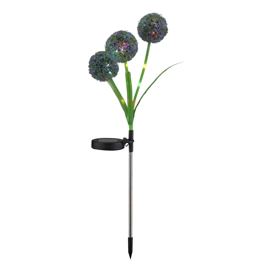 LED RGB Solarna lampa ALLIUM LED/1,2V 6500 600 mAh IP44 crno