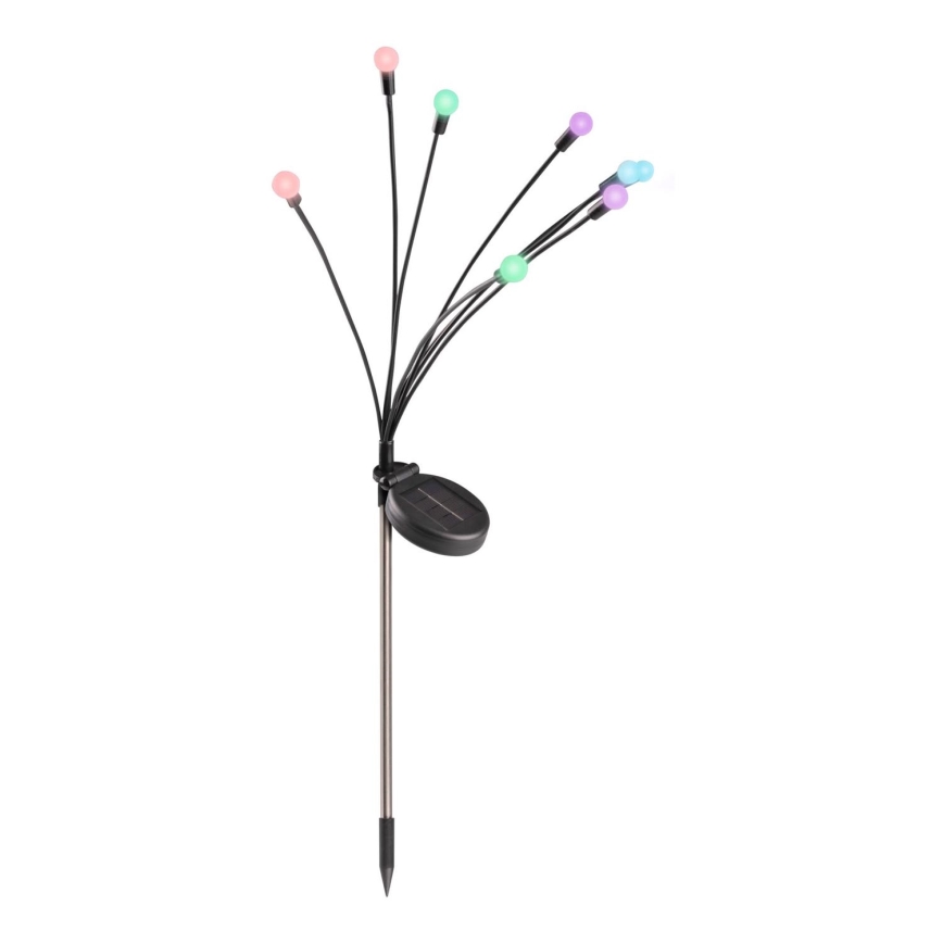 LED RGB solarna rasveta FIORINI 8xLED/1,2V 600mAh IP44 crno