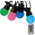 LED RGB Spoljašnji lanac STRING 13 m 15xLED/0,5W/230V IP44 + Daljinski upravljač