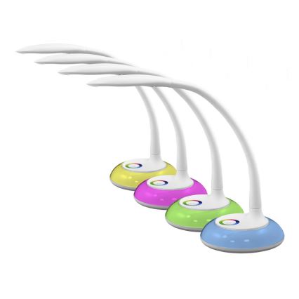 LED RGB Stona lampa COSMOS 6,5W/230V bela