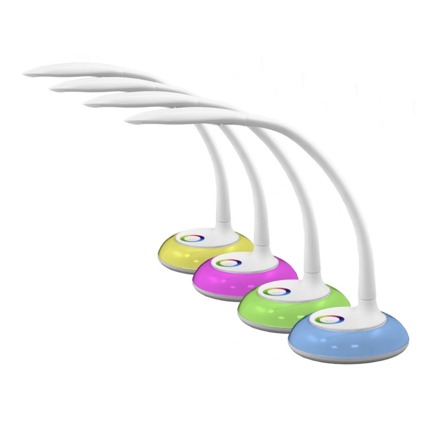 LED RGB Stona lampa COSMOS 6,5W/230V bela