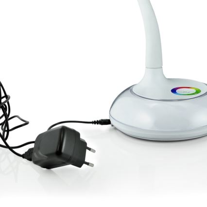 LED RGB Stona lampa COSMOS 6,5W/230V bela
