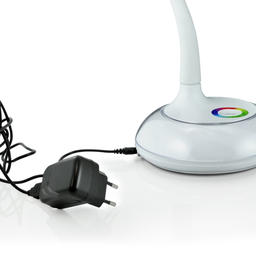 LED RGB Stona lampa COSMOS 6,5W/230V bela