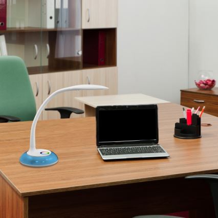 LED RGB Stona lampa COSMOS 6,5W/230V bela