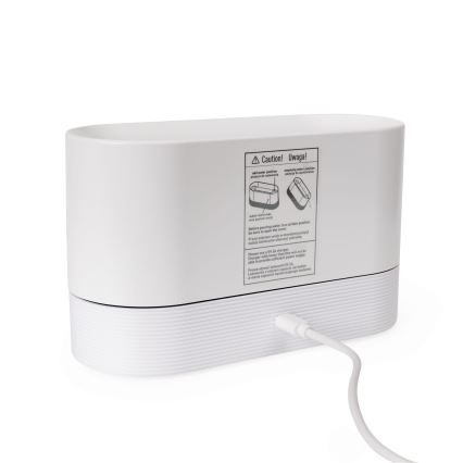 LED RGB ultrazvučni aroma difuzer i ovlaživač vazduha sa podsvetljenjem 180ml bela