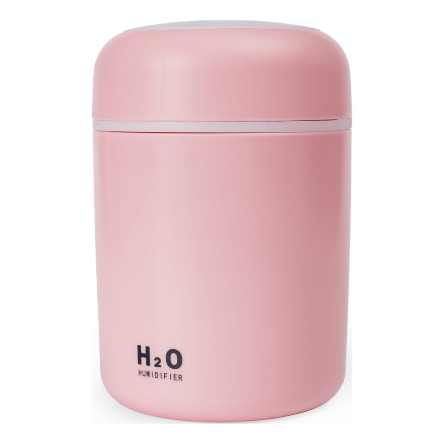 LED RGB Ultrazvučni aroma difuzor i ovlaživač vazduha LED/2W 300ml roze