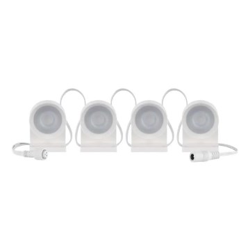 LED RGBIC+CCT Dekorativni lanac sa reflektorima GoSmart - proširenje 4xLED/7W/230V 85 cm Wi-Fi Tuya