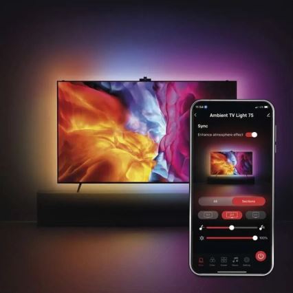 LED RGBIC Traka za TV GoSmart LED/24W/230V 75“