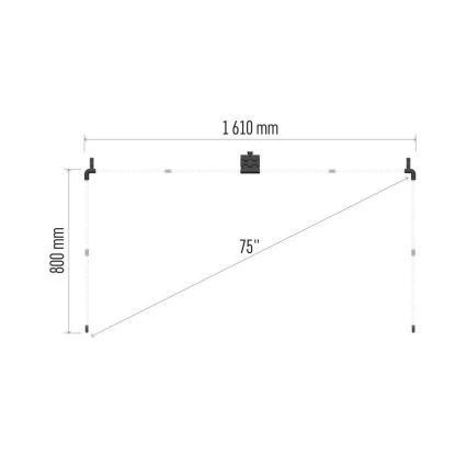 LED RGBIC Traka za TV GoSmart LED/24W/230V 75“