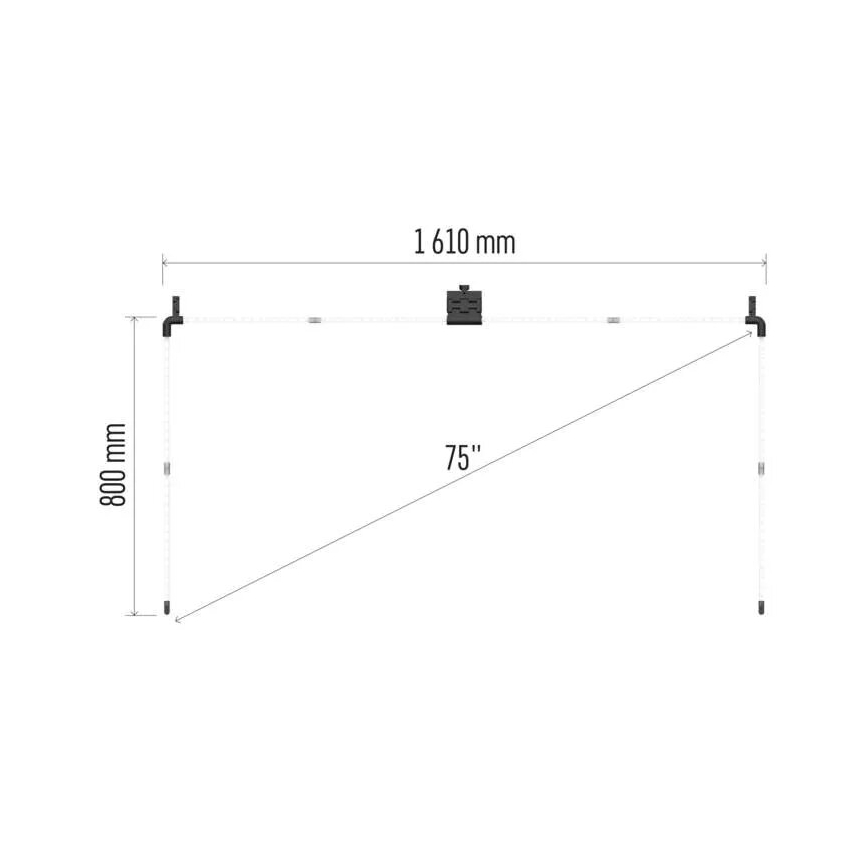 LED RGBIC Traka za TV GoSmart LED/24W/230V 75“