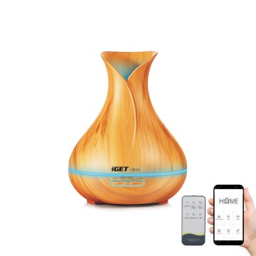 LED RGBW Aroma difuzer i osveživač vazduha LED/230V 500 ml Wi-Fi + Daljinski upravljač
